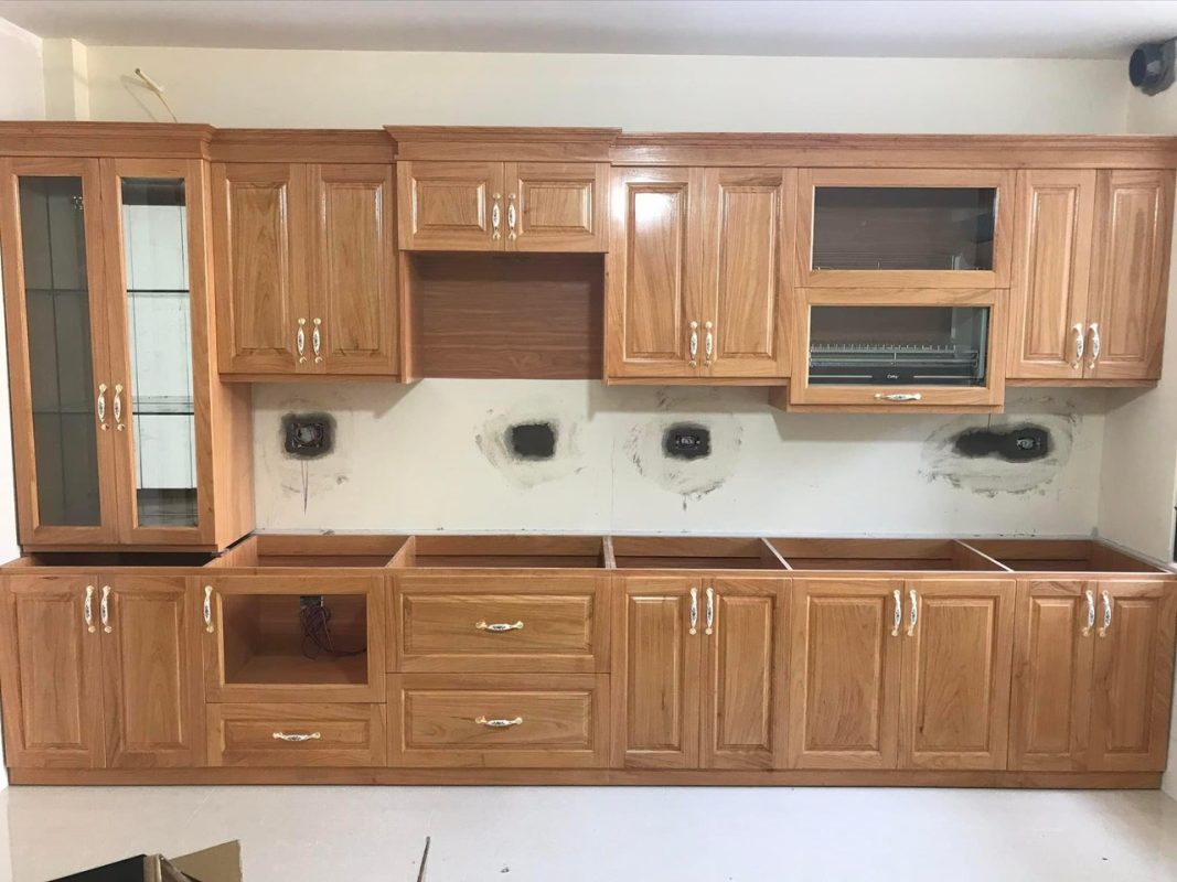 Tủ bếp gỗ sồi Nga S04 8 e08fe8c0f0772d29746623