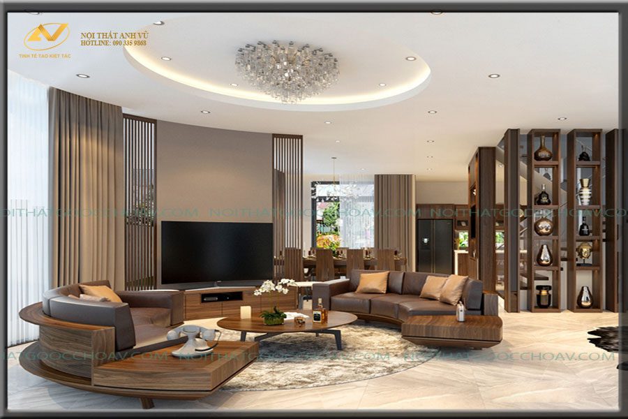 sofa gỗ óc chó